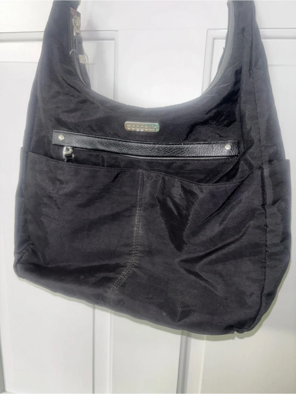 Baggallini Black Shoulder Hobo Bag